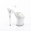 Pleaser - FLAMINGO808PREMRSN Sandaal met enkelband, Paaldans schoenen - Zilverkleurig Product image